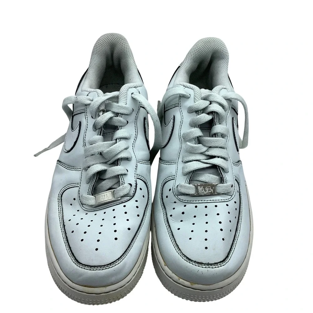 Nike Air Force‎ 1 07 Low Mens 8.5 White Black Piping CW2288-111 Sneakers